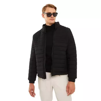 Куртка LC Waikiki Classic Standard Pattern Upright Collar, черный