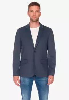 Куртка Le Temps Des Cerises "MISAR", прямого кроя, синий