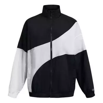 Куртка legacy crinkle jacket 'black white' Under Armour, черный