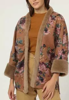 Куртка легкая Sense с мехом, коричневый