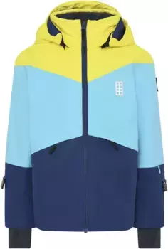 Куртка LEGO Wear для активного отдыха, с капюшоном и светоотражателями, синий