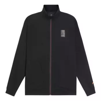 Куртка лейбл логотип тренировочная куртка Li-Ning, черный