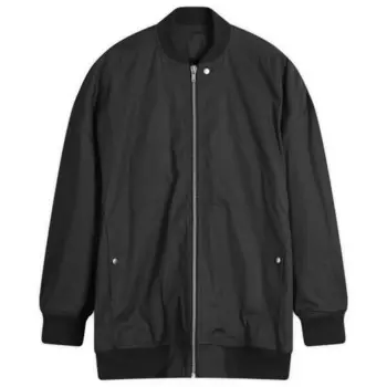 Куртка летная из плотного хлопкового поплина Jumbo Peter Rick Owens, черный