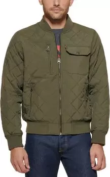 Куртка Levi's Diamond Quilted Bomber, цвет Olive
