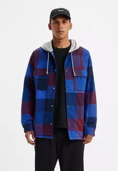 Куртка Levi's ДЖЕК РАБОЧИЙ С КАПЮШОНОМ, цвет navy blazer