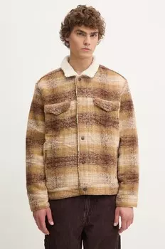 Куртка Levi's из смесовой шерсти, коричневый