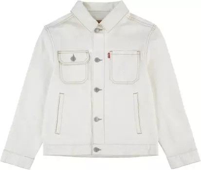 Куртка Levi's Kids Twill Trucker Jacket, цвет Natural