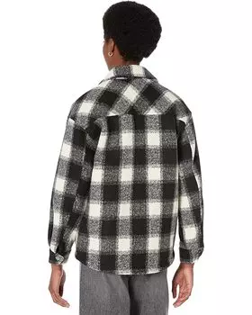 Куртка Levi's Oversized Wool Blend Jacket, цвет Black/Cream Buff Check