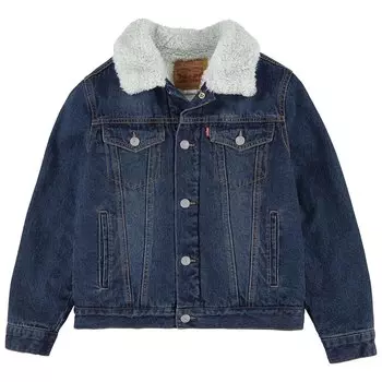 Куртка Levi's Sherpa Trucker Junior, синий