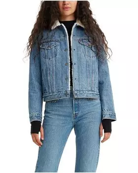 Куртка Levi's Womens Original Sherpa Trucker, цвет Stellar Spectra Trucker