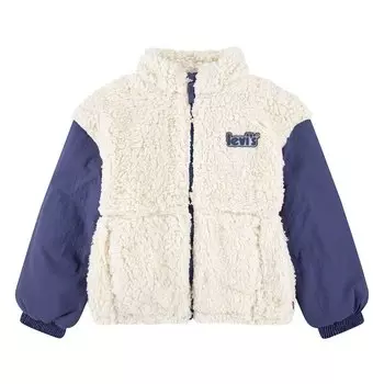 Куртка Levis Boxy Fit Sherpa, бежевый
