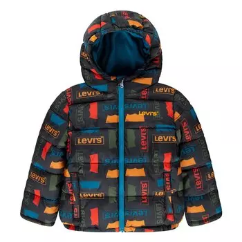 Куртка Levis Core AOP Kids Puffer, разноцветный