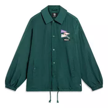 Куртка Li-Ning BadFive Casual Jacket 'Botanical Garden', зеленый