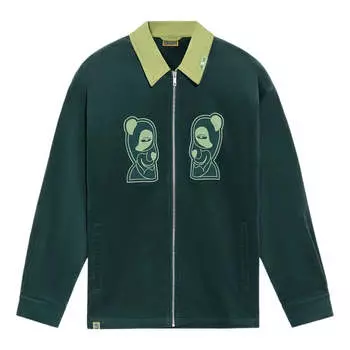 Куртка Li-Ning THE NORTH FACE Logo Printing Jacket 'Dark Green', зеленый