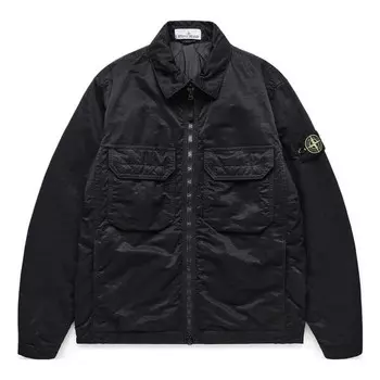 Куртка light outerwear 'black' Stone Island, черный