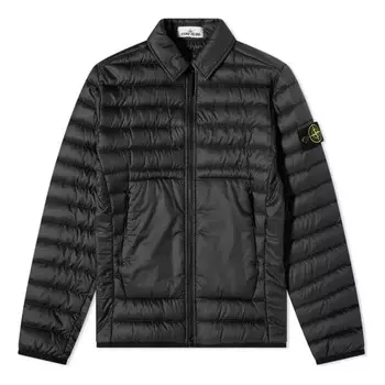 Куртка lightweight down jacket 'black' Stone Island, черный