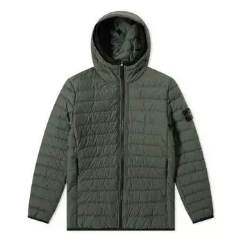 Куртка lightweight primaloft puffa jacket 'green' Stone Island, зеленый