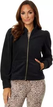 Куртка Lilly Pulitzer Cabello Fleece Zip-Up, черный