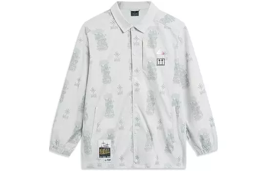 Куртка LiNing унисекс River Stone Gray, Sichuan Lime