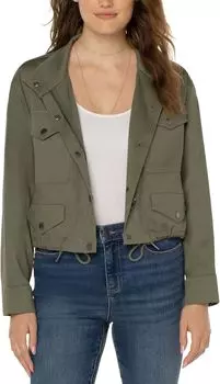 Куртка Liverpool Los Angeles Cropped Cargo Jacket, цвет Dried Basil