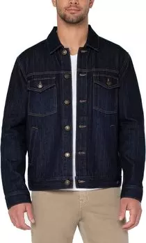 Куртка Liverpool Los Angeles Denim Trucker Jacket, цвет Vintage Indigo