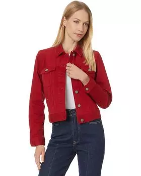 Куртка Liverpool Los Angeles Petite Classic Jean Jacket Silky Soft Performance Denim, цвет Carnelian