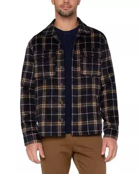 Куртка Liverpool Los Angeles Plaid Shirt, темно-синий
