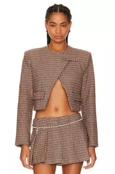 Куртка LOBA Catalina Cropped, цвет Brown Plaid