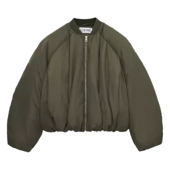 Куртка Loewe Padded Bomber 'Loden Green', зеленый