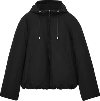 Куртка Loewe Padded Hooded Bomber Jacket 'Black', черный