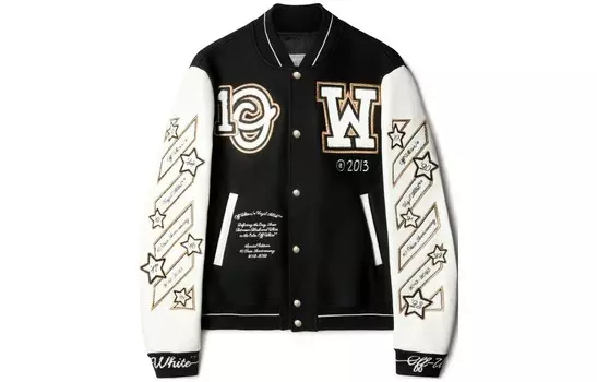 Куртка Logic Varsity Off-White, черный
