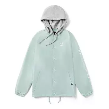 Куртка logo/otw printing athleisure casual sports jacket couple style green Vans, зеленый