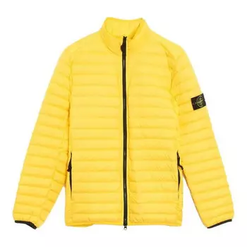 Куртка logo patch bomber jacket 'yellow' Stone Island, желтый