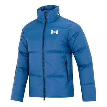 Куртка logo puffer jacket 'blue' Under Armour, синий