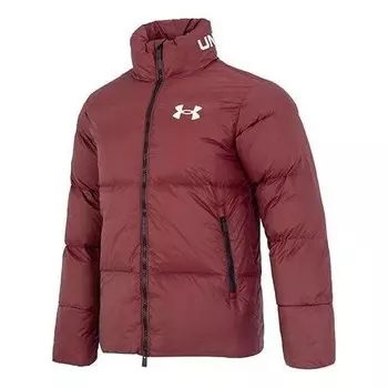 Куртка logo puffer jacket 'burgundy' Under Armour, бургундия