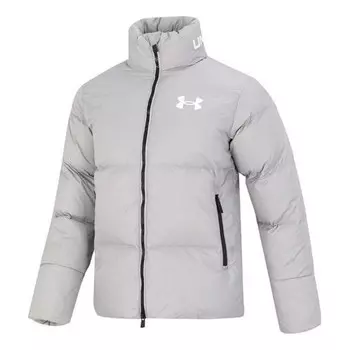 Куртка logo puffer jacket 'light grey' Under Armour, серый