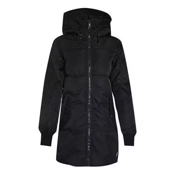 Куртка long down jacket 'black' Converse, черный