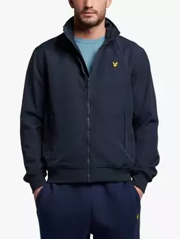 Куртка Lyle & Scott с воротником-воронкой, темно-синий
