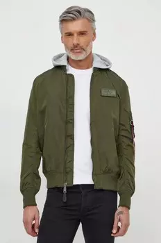 Куртка MA-1 TT Hood Alpha Industries, зеленый