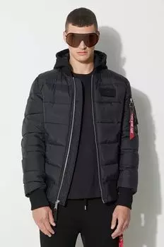 Куртка MA-1 ZH Back Print Puffer FD Alpha Industries, черный