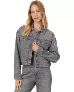 Куртка Madewell Denim Clean Crop Oversized Jeans Jacket in Hallandale Wash, цвет Hallandale Wash