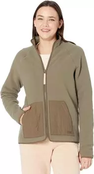 Куртка Madewell Essential Full Zip Fleece, цвет Pressed Sage