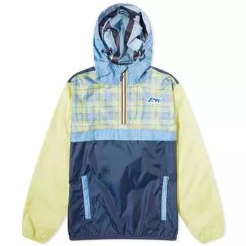 Куртка Maison Kitsun X K-Way Leon Half Zip, цвет Chalk Yellow
