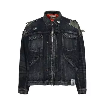Куртка Maison Mihara Yasuhiro Layered Denim Jacket Indigo, синий