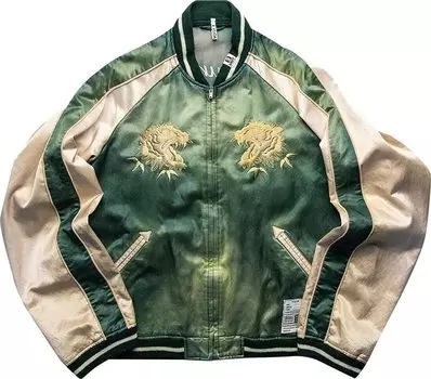 Куртка Maison Mihara Yasuhiro Sukajan Souvenir Jacket 'Green', зеленый