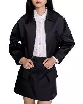 Куртка Maje Bosket, черный