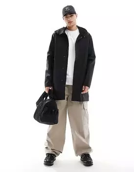 Куртка-макет softshell с капюшоном черного цвета Brave Soul