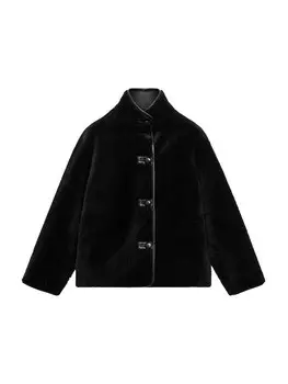 Куртка MANGO Between-Season Jacket MOZART, черный