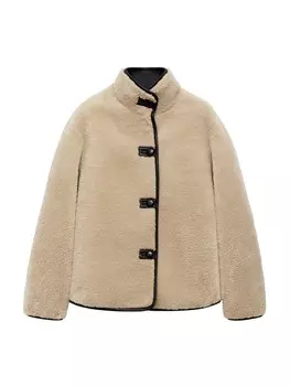 Куртка MANGO Between-Season Jacket MOZART, кремовый