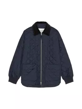 Куртка Marc O'Polo DENIM Steppjacke mit Cordkragen relaxed, цвет Blue Depths